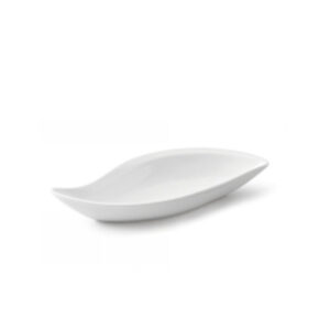 Vassoio Shape 24x10 cm. porcellana bianca