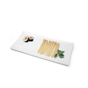 Vassoio SUSHI 41x20 cm. porcellana bianca