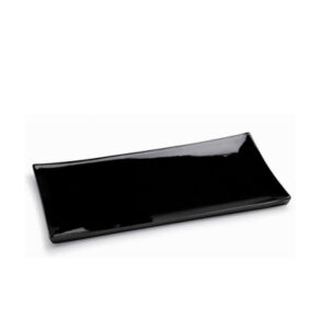 Vassoio SUSHI 41x20 cm. porcellana nera