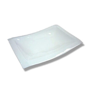 Vassoio Fondo 53x37 cm. Rett. Magnum Torce porcellana bianca