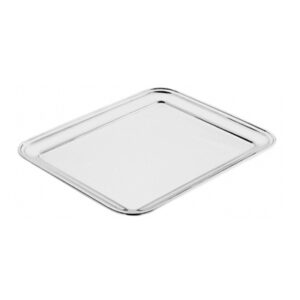 Vassoio 60x44 cm. rettangolare acciaio inox