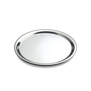 Vassoio d.41 cm. tondo acciaio inox