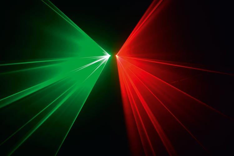 Effetto Laser Rosso Verde - Mixar allestimenti audio luci gazebo palchi  eventi luminarie - Mixar